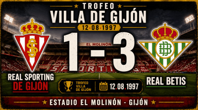 Real Sporting de Gijón vs Real Betis (1:3) | Trofeo Villa de Gijón | Pełny Mecz