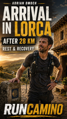 Adrian Dmoch bereikt Lorca na 28 kilometer wandelen | RunCamino