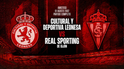 Cultural y Deportiva Leonesa vs Real Sporting de Gijón (1-0) | Amistoso 01-08-2007 | Partido Completo
