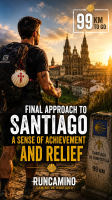 Adrian Dmoch afronta la aproximación final a Santiago con alivio y sensación de logro | RunCamino