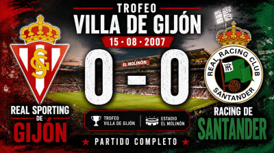 Real Sporting de Gijón vs Racing de Santander (0:0) | Trofeo Villa de Gijón | Pełny Mecz