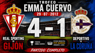 Real Sporting de Gijón vs Deportivo de La Coruña (4:1) | Trofeo Emma Cuervo | Pełny Mecz
