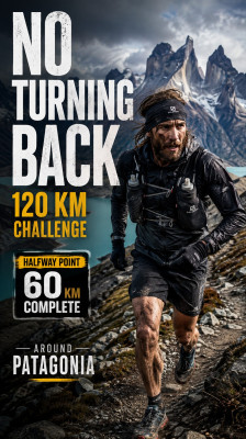 Jason Schlarb zet door tot de finish van de 120 km na het halverwegepunt | Around Patagonia