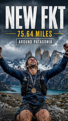 Jason Schlarb vestigt een nieuwe FKT na het voltooien van de 75,64 mijl | Around Patagonia
