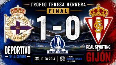 Deportivo La Coruña vs Real Sporting de Gijón (1:0) | Finał Trofeo Teresa Herrera | Pełny Mecz