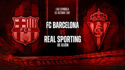 FC Barcelona vs Real Sporting de Gijón (1:0) | Liga Hiszpańska 03.10.1981 | Pełny Mecz