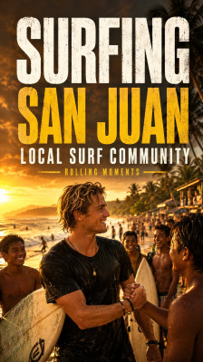 James Astle surfea en San Juan, La Unión, y conecta con la comunidad local | Rolling Moments