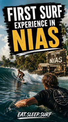 Dylan y Rian viven su primera experiencia de surf en Nias | Eat.Sleep.Surf