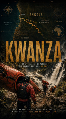 Kayak en Angola: cargar el kayak para superar rápidos y cascadas · Kwanza