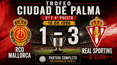 RCD Mallorca vs Real Sporting de Gijón (1:3) | Trofeo Ciudad de Palma 18.08.1996 | Pełny Mecz