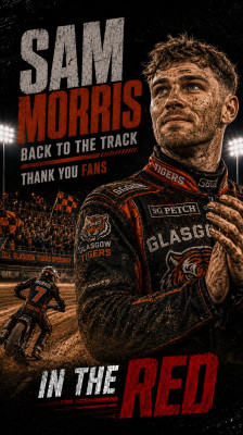 Sam Morris returns to the track where he had his accident to wrap up a stage and thank everyone for their support | In the Red