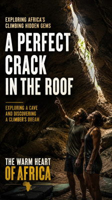 Mélissa and Benjamin discover a crack on the ceiling of a cave that’s perfect for climbing | The Warm Heart of Africa