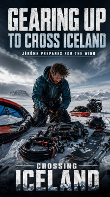 Jérôme Josserand prepara el equipo con el que intentará cruzar Islandia | Crossing Iceland