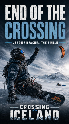 Jérôme Josserand når målet för sin resa genom Island | Crossing Iceland