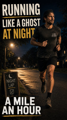 Beau Miles runs around his block at night and feels like a ghost | A Mile an Hour