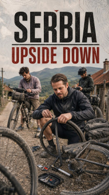 Comment réparer une crevaison à vélo lors d'un circuit dans les Balkans avec Jost Litzen · Serbia Upside Down