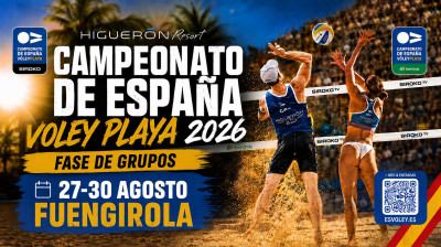 [Track 1] 2026 Spanish Senior Beach Volleyball Championship in Fuengirola LIVE | Group Stage | Saturday, August 29, 2026