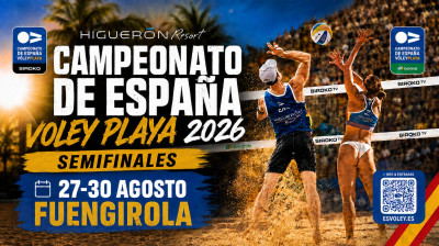 2026 Spanish Senior Beach Volleyball Championship in Fuengirola LIVE | Semifinals | Sunday, August 30, 2026