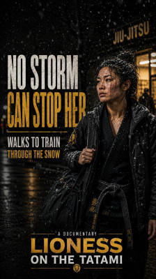 Mai Nguyen desafía una tormenta de nieve para no faltar a su entrenamiento de Jiu Jitsu | Leona en el Tatami