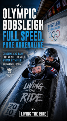 Caroline Buchanan y Barry Nobles viven la velocidad de la pista de bobsleigh olímpica de Whistler | Living the Ride