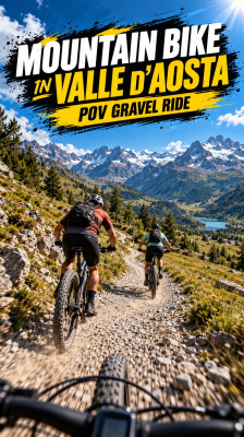 POV Gravel Ride Through the Aosta Valley with Ettore Personnettaz and Elisa Blanc · Mountain Biking in the Aosta Valley