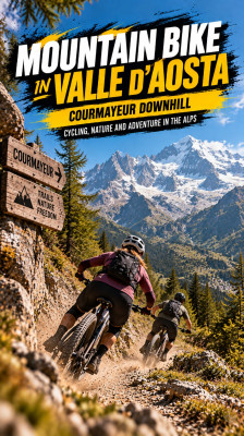 Terrengsykling nedover i Courmayeur med Ettore Personnettaz og Jenny Ferrod · Terrengsykling i Valle d’Aosta