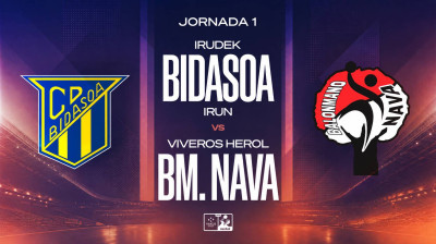 IRUDEK Bidasoa Irun mod Viveros Herol BM. Nava – GRATIS LIVE | Liga Nexus Energía ASOBAL 2026/27
