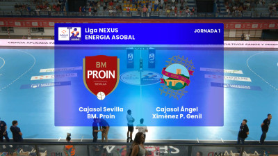 Cajasol Sevilla Bm. Proin vs Cajasol Ángel Ximénez P. Genil | SINTESI | 1ª giornata | Liga Nexus Energía ASOBAL 2026/27