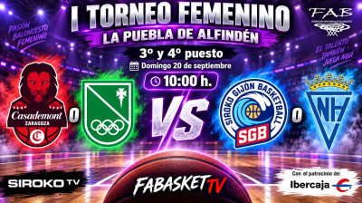 Tercer y cuarto puesto | I Torneo Femenino La Puebla de Alfindén | EN DIRECTO