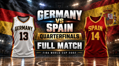 Germania vs Spagna | Quarti di finale | Coppa del Mondo di pallacanestro FIBA 2002 | Partita completa