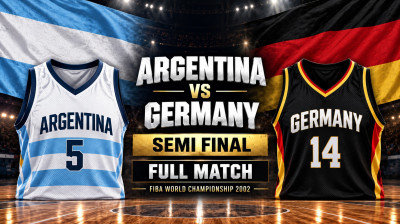 Argentina vs Germania | Semifinale | Coppa del Mondo di pallacanestro FIBA 2002 | Partita completa