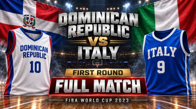 Repubblica Dominicana vs Italia | Primo turno | Coppa del Mondo di pallacanestro FIBA 2023 | Partita completa