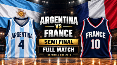 Argentina x França | Meia-final | Campeonato Mundial de Basquetebol da FIBA 2019 | Jogo completo