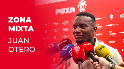Juan Otero, tras el Sporting-CD Eldense