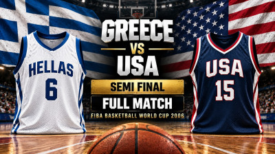 Grécia vs EUA | Semifinal | Campeonato Mundial de Basquetebol da FIBA 2006 | Jogo completo