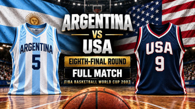 Argentina vs USA | Eighth-Final Round | FIBA Basketball World Cup 2002 | Partido completo