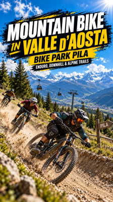 Downhill and Enduro at the Pila Bike Park with Ettore Personnettaz, Sara De Leo, and Francesco Perrone · Mountain Biking in Valle d'Aosta
