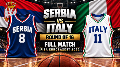 Sérvia vs Itália | Oitavos de final | FIBA EuroBasket 2022 | Jogo completo