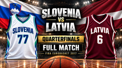 Eslovénia vs Letónia | Quartos de final | FIBA EuroBasket 2017 | Jogo completo