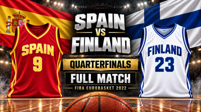 Hiszpania – Finlandia | Ćwierćfinał | FIBA EuroBasket 2022 | Cały mecz