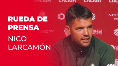 Nico, voorafgaand aan de wedstrijd Real Oviedo - Real Sporting