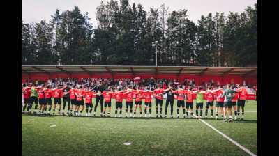 Laatste training voor de derby