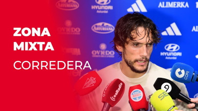 Corredera, na de wedstrijd Real Oviedo-Sporting