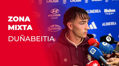 Duñabeitia, na de wedstrijd Real Oviedo-Sporting