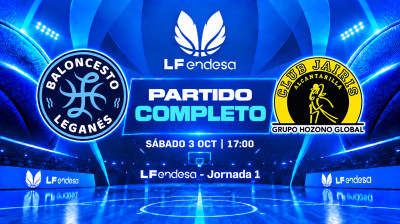 Innova-Tsn Leganés vs. Hozono Global Jairis | 1. kolo | LF Endesa 2026/2027