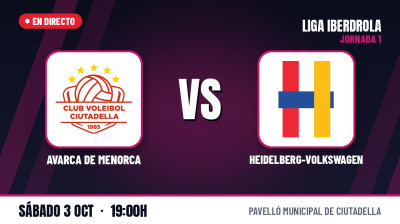 [Liga Iberdrola 26/27 - Jornada 1] - AVARCA DE MENORCA vs HEIDELBERG-VOLKSWAGEN