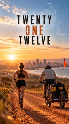 Katie Visco chega a Adelaide após 2112 milhas de corrida e caminhadas pela Austrália · Twenty One Twelve