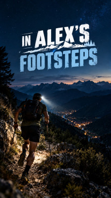 Caminhadas e trail running noturno em Baisse de Tueïs com Christophe Tieran · Nas pegadas de Alex