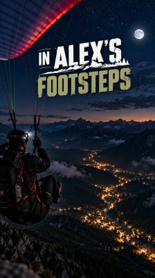 Parapente noturno na Cime de Tueïs com Christophe Tieran · Seguindo os passos de Alex