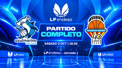 Azulmarino Mallorca Palma vs Valencia B.C. | Jornada 1 | LF Endesa 2026/2027